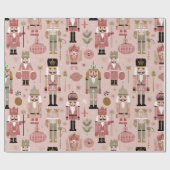 Pink Nutcracker Christmas Cadeaupapier (Vlak)