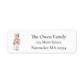 Pink Nutcracker Christmas Retouradres Etiket (Voorkant)