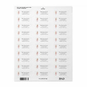 Pink Nutcracker Christmas Retouradres Etiket (Full Sheet)