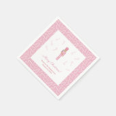Pink Nutkraker kerstFeestdagen Brunch Party Servet (Hoek)