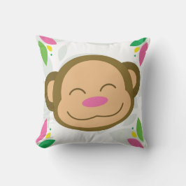 Pink Oerwoud Monkey Sierkussen