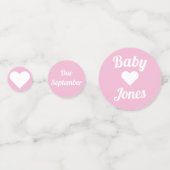 Pink Oh Baby Confetti personnalisable (Derrière)