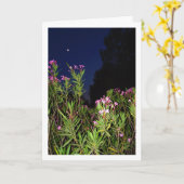 Pink Oleander à la carte de nuit (Fleur jaune)