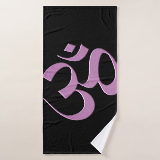 Pink Om  (Serviette de bain)