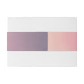 Pink Ombre Boho Minimalist Wedding Uitnodigingen Wikkel (Achterkant Voorbeeld)