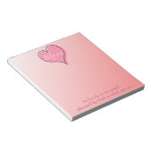 Pink Ombre Charming Notitieblok (Schuin)