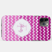 Pink Ombre Chevron coque iphone personnalisé (Dos (Horizontal))