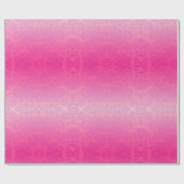 Pink Ombre Damask Cadeaupapier (Vlak)