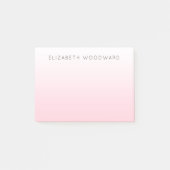 Pink Ombre Gradient Personnalisé Post-it Notes (Devant)