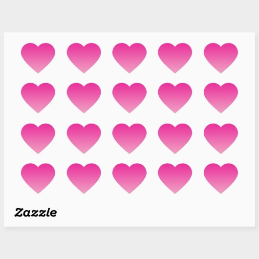 Pink Ombre Hart Sticker (Vel)