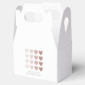 Pink Ombre Hearts Bedankdoosjes (Geopend)