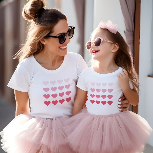 Pink Ombre Hearts Valentijnsdag Romper