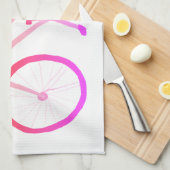 Pink ombre vélo velo lave cuisine serviette (Quart Plié)