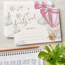 Pink On Peut Attendre Teddy Bear Baby shower