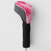 Pink on Pink Abstract  Golfheadcover (Schuin)