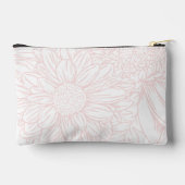  Pink on White Chrysanthemums with Name Etui (Achterkant)