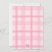 Pink One Happy Girl anniversaire Invitation (Dos)