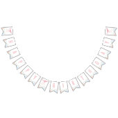 Pink Oneder Het Zee Ocean Animals 1st Birthday Vlaggetjes (Alle)