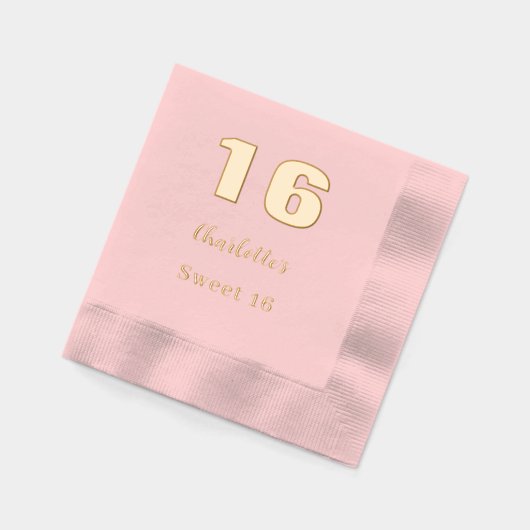 Pink or nom élégant fête d'anniversaire (Gauche)