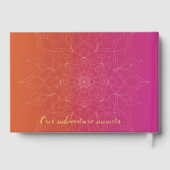 Pink & Orange Bright Ombre Mandala Mariage (Verso)