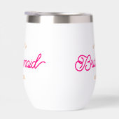 Pink Orange Moderne Personnalisé Minimaliste Bride (Droite)