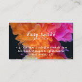 Pink Orange Smoke Vape Shop Carte de visite (Dos)