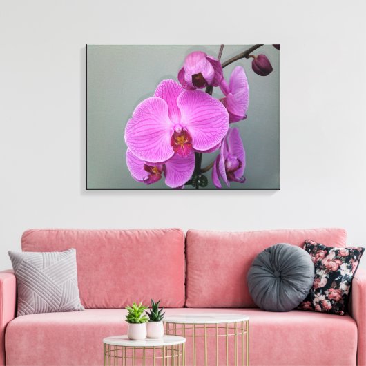 PINK ORCHID canvas (Insitu (Woonkamer))