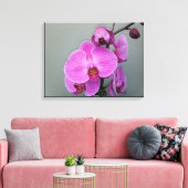 PINK ORCHID canvas Afdruk (Insitu (Woonkamer))