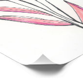 Pink Orchid Print Foto Afdruk (Hoek)