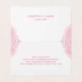 Pink ornate frame on white background 2 (Inside Unfolded)