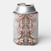Pink Ornate Pearl and Floral Can Cooler (Blikje Achterkant)