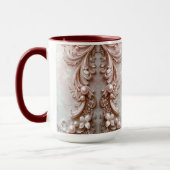 Pink Ornate Pearl and Floral Mug Mok (Links)