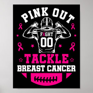 Pink Out Aanpak Borstkanker Bewustzijn Amerikaans  Poster
