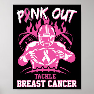 Pink Out Aanpak Borstkanker Bewustzijn Amerikaans  Poster