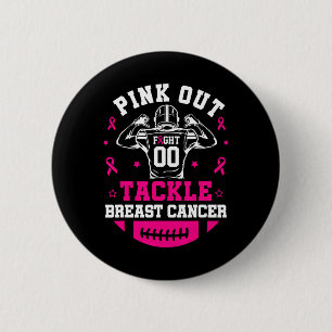 Pink Out Aanpak Borstkanker Bewustzijn Amerikaans  Ronde Button 5,7 Cm