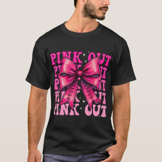 Pink Out Aanpak Borstkanker Bewustzijn Amerikaans T-shirt
