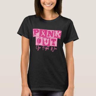 Pink Out Borstkanker Football Awareness Month T-shirt