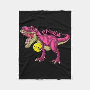Pink Out T Rex en Picklebyll Byll borstkanker A Fleece Deken