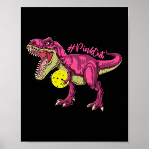 Pink Out T Rex en Picklebyll Byll borstkanker A Poster