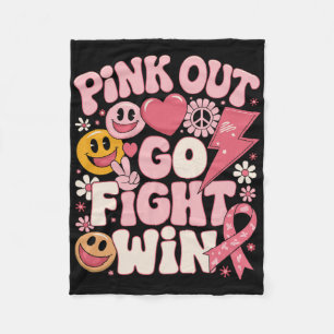Pink Out vecht tegen borstkanker voor bewustwordin Fleece Deken