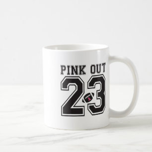 Pink Out Voetbal Team Borstkanker Bewustzijn Mon Koffiemok