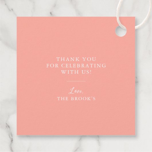 Pink Over The Moon Sleeping Beer Dank u Bedankjes Labels (Achterkant)