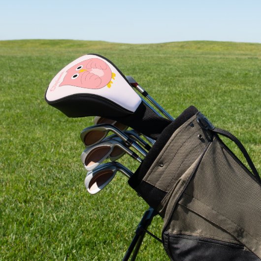 Pink Owl Design Golfheadcover (Insitu)