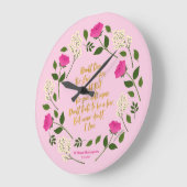 Pink Paars Floral William Shakespeare Grote Klok (Hoek)