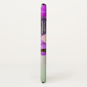 PINK PAARSE ROZEN, WITTE ANEMONERSTROMEN MONOGRAM Case-Mate iPhone CASE (Achterkant / rechts)