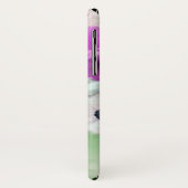 PINK PAARSE ROZEN, WITTE ANEMONERSTROMEN MONOGRAM Case-Mate iPhone CASE (Achterkant/links)