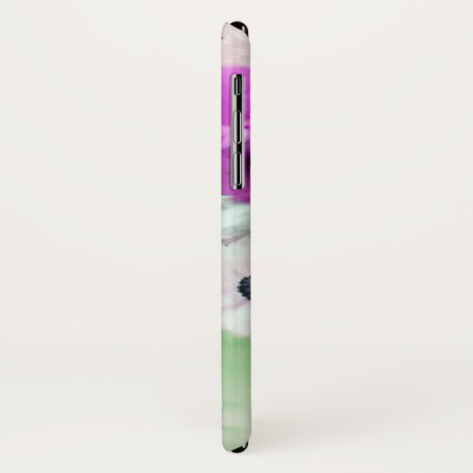 PINK PAARSE ROZEN, WITTE ANEMONERSTROMEN MONOGRAM Case-Mate iPhone CASE (Achterkant/links)