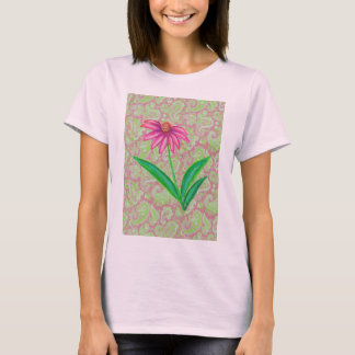PINK PAISLEYS ECHINACEA T-SHIRT