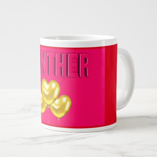 Pink Panther Love Extra Grote Beker (Voorkant rechts)