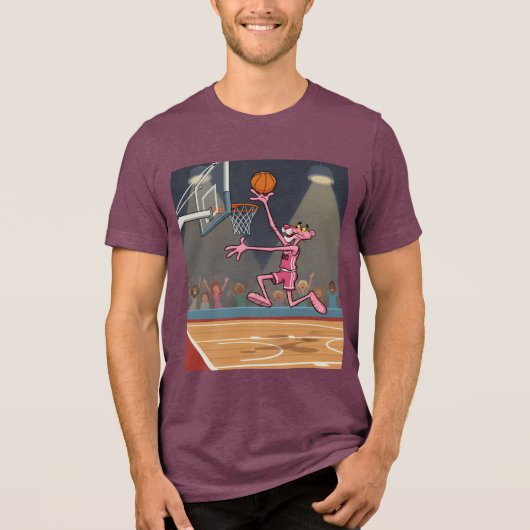 Pink Panther Slam Dunk Tri-Blend Shirt (Voorkant)